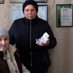 Deux patientes hospitalisées en Ukraine. Octobre 2022.