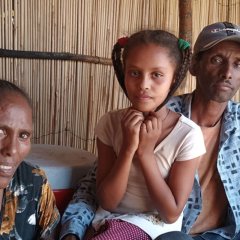 Réfugié de 53 ans avec sa famille au camp d'Um Rakuba