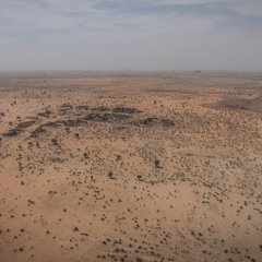 Vue aérienne. Darfour occidental, Mai 2022.