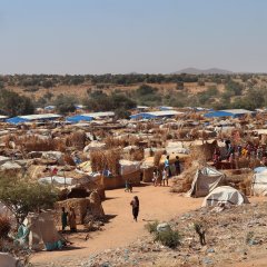 Geflüchetencamp Ourang im Osten des Tschad. 7. Dezember 2023.