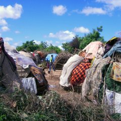 Camp de réfugiés de Afgooye, Somalie. 2007.