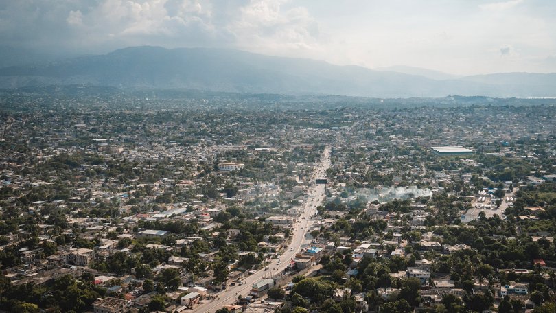 Vue aérienne de Port-Au-Prince, 25 septembre 2021