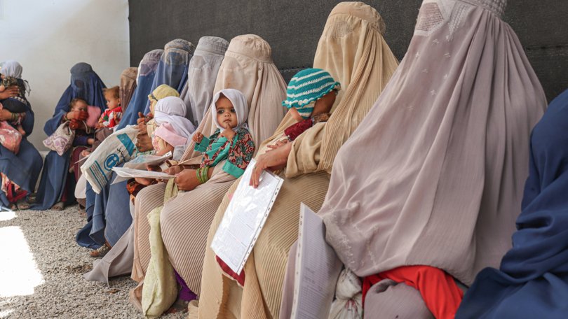 femme patiente MSF à Kandahar. Novembre 2022, Afghanistan.