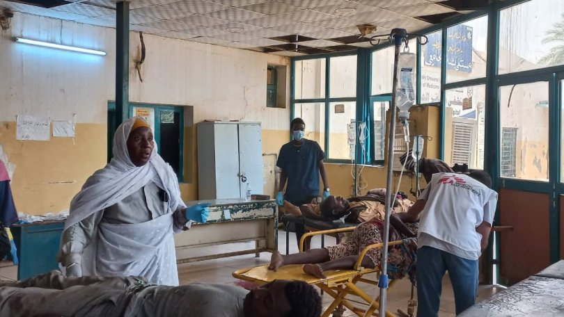 L'hôpital Bashair, soutenu par MSF dans le sud de Khartoum, a reçu plus de 60 patients blessés et 43 morts après une explosion sur un marché le 10 septembre.