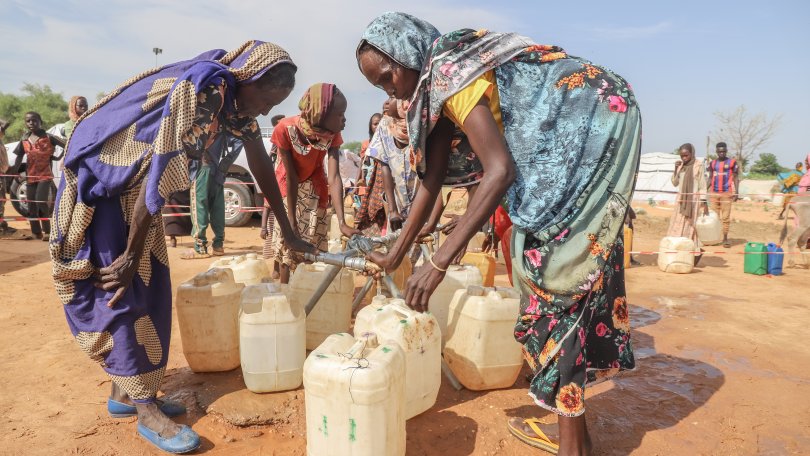 Wasser- und Hygieneprojekt in Adré. Tschad, September 2023.