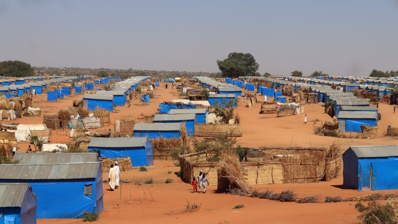 Blick auf das Vertriebenencamp Ourang im Osten des Tschads, 7. Dezember 2023.