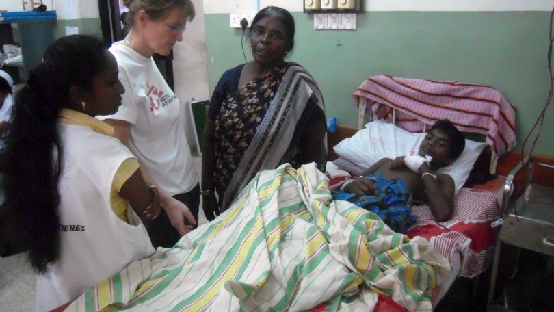 Hôpital de Vavuniya, Février 2009.