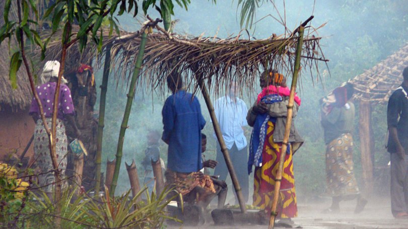 Un village près de Dungu dans la région du Haut-Uélé, République Démocratique du Congo. 2008. © Fred Meylan/MSF