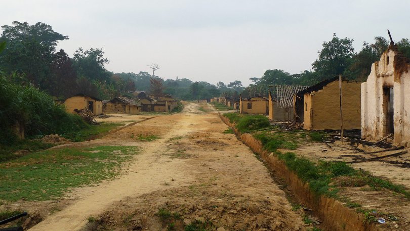 Suite a des violents affrontements entre l’armée congolaise (FARDC) et plusieurs groupes armées, des milliers de personnes ont dû quitter de force leurs villages dans la régio n de Shabunda au Sud-Kivu, RD Congo, 08.08.2010.