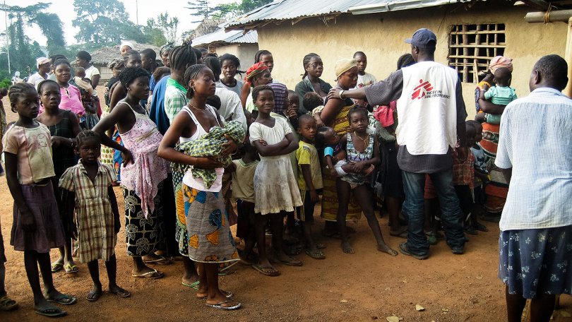 Cliniques mobiles d’MSF au Liberia accueillant les populations locales et les réfugiés de Côte d’Ivoire. 05.01.2011 