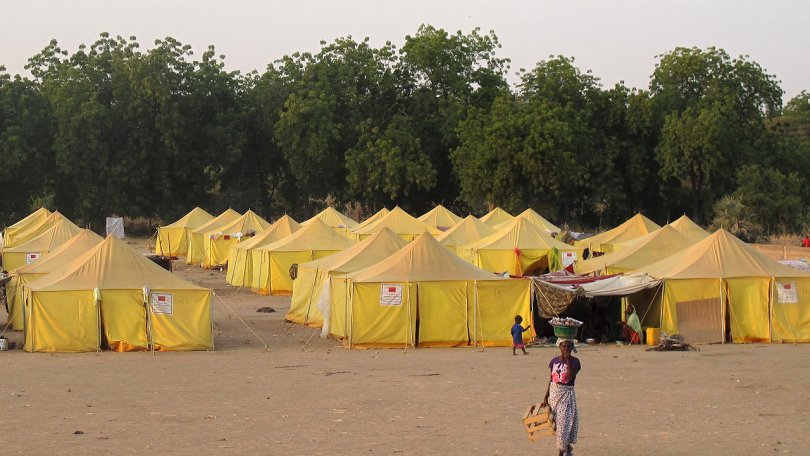 Depuis le début du mois de novembre, MSF a mis en place un centre de santé dans l’enceinte du camp.