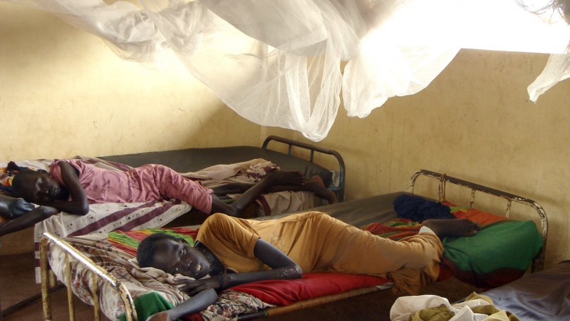 Des patients dans le pavillon traitant la tuberculose en 2006.