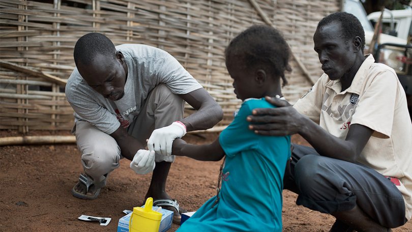 MSF a acheminé en urgence des tests de diagnostic rapide et des traitements supplémentaires dans la plupart de ses projets de l'ouest du pays.