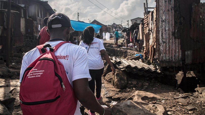 Les équipes ont distribué en 4 jours plus de 1,5 millions de traitements contre le paludisme aux habitants de Freetown et de cinq districts environnants.