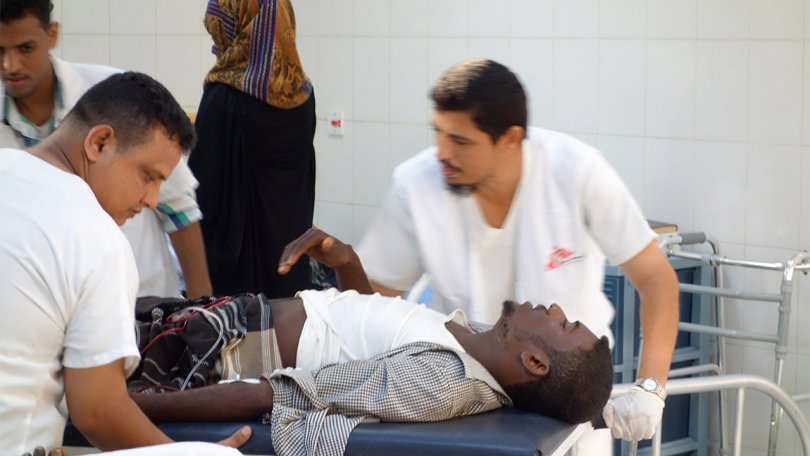 Depuis le 19 mars, MSF a reçu plus de 2.500 blessés au Yémen dont plus de 1.800 à Aden uniquement.