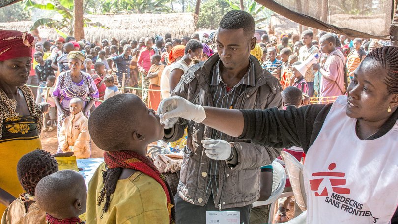 Environ 55 000 personnes, incluant les enfants âgés d’un an ou plus ont déjà reçu le vaccin oral, fourni par MSF.