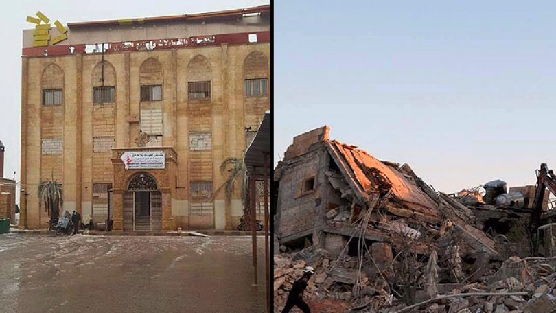 L’hôpital Ma’arat Al Numan soutenu par MSF a été attaqué et détruit le 15 février 2016.