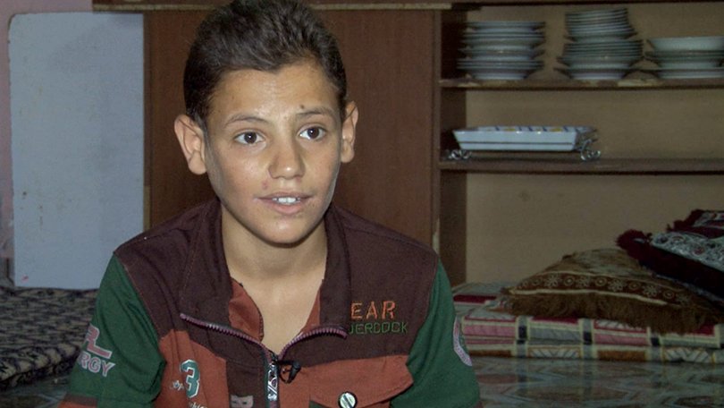 Le jeune garçon voudrait retourner vivre à Mossoul, mais il craint de ne pas trouver là-bas les médicaments nécessaires pour soigner sa maladie.