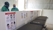 Centre de traitement destiné aux patients du Covid-19 dans l’hôpital National Amirou Boubacar Diallo à Niamey.