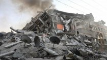 Débris et décombre de la Tour Al-Shorouq
