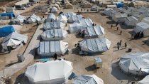 Hamam Camp in Jindires. Aleppo, Nordsyrien, März 2023.