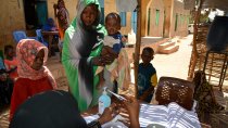 Fatima patiente clinique mobile MSF Soudan El Geneina