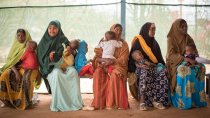 Mères enfant poste de santé MSF Dagahaley à Dadaab. Juillet 2019, Kenya